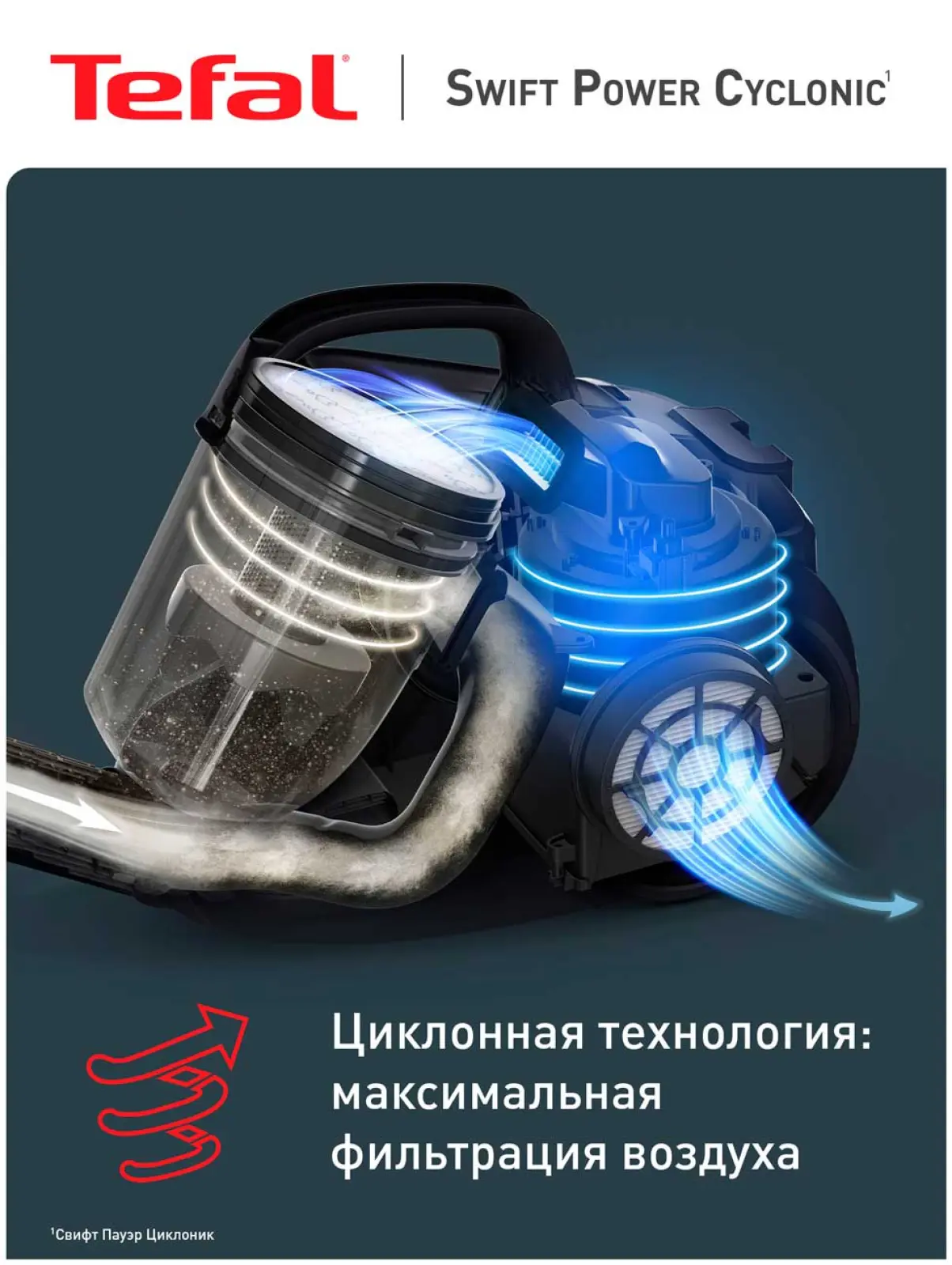 Пылесос напольный Tefal Swift Power TW2922EA