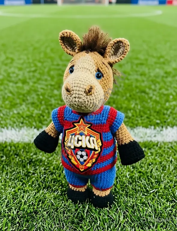игрушка Конь в форме ЦСКА