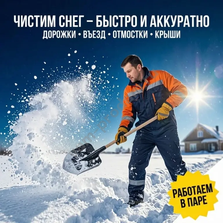 ❄️ 🍂 Уборка территории, снега и листвы в Москве и МО — выезд в день заявки! 🚀