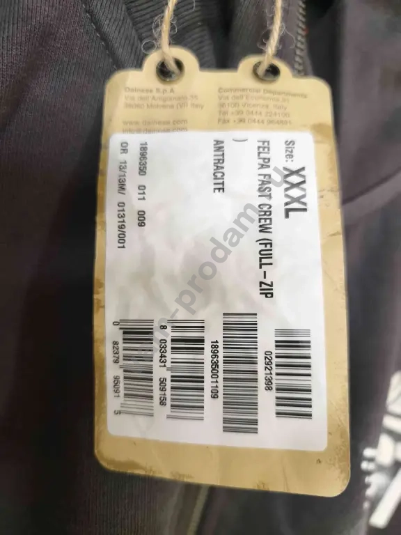 Толстовка Dainese Felpa Fast Crew