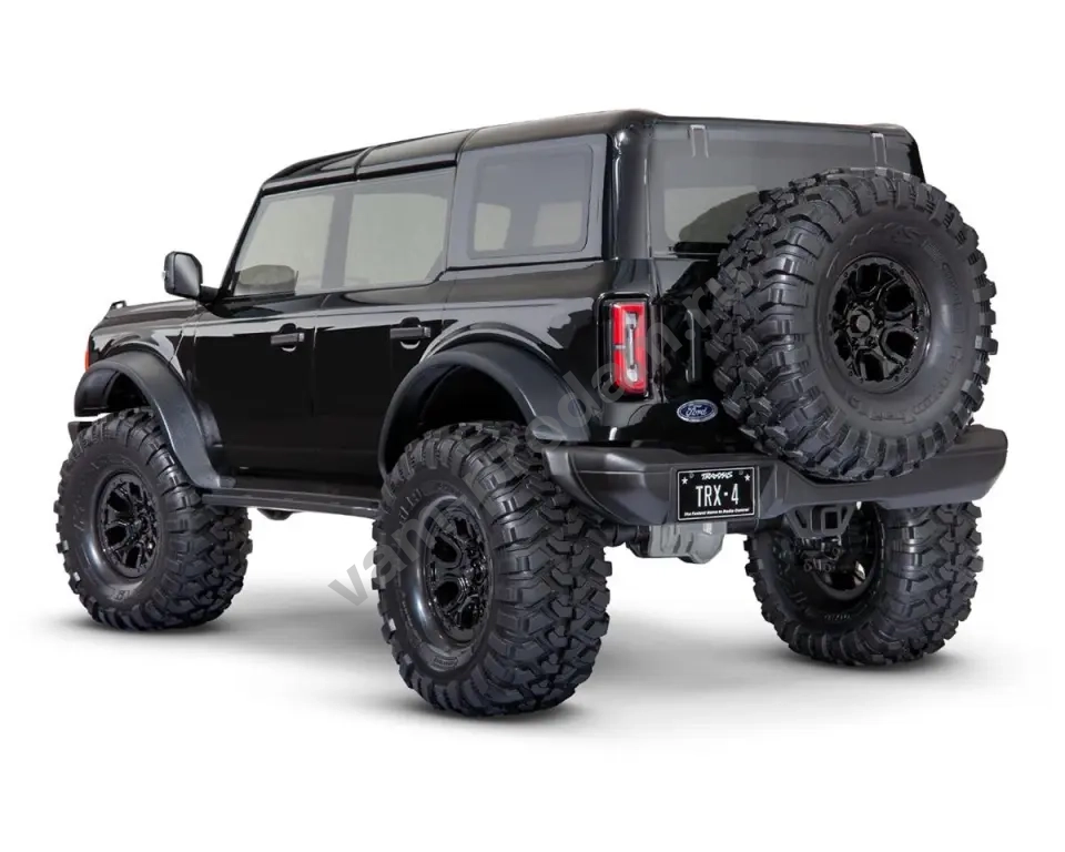 Traxxas TRX-4 1/10 Trail Crawler Truck w/2021 Ford Bronco Body (Shadow Black) & TQi 2.4GHz Radio