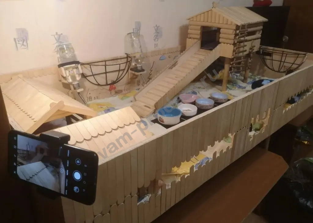 стеллаж загон для морских свинок