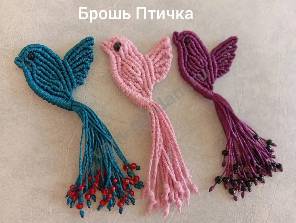Брошь Птичка