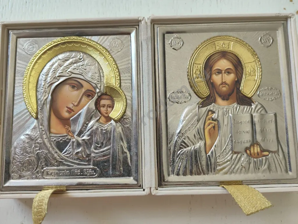 Складень Богородицы и Иисуса Христа