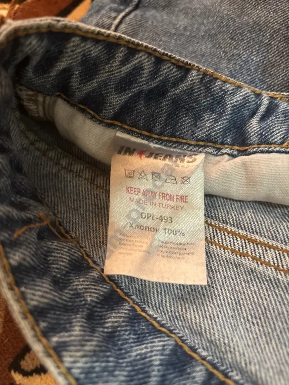 Джинсы IN JEANS, высокая посадка, светло-голубые, размер EUR 36 / RUS 42