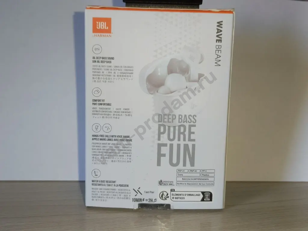 Беспроводные наушники JBL wave beam