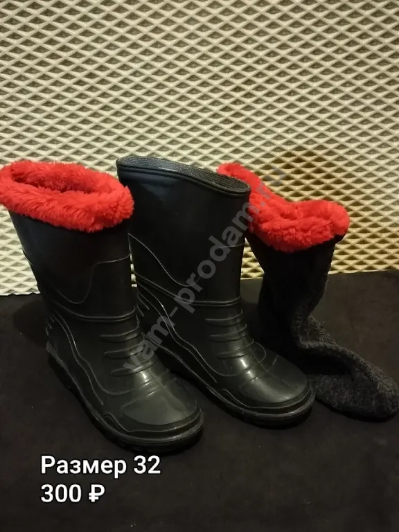 детские резиновые сапоги