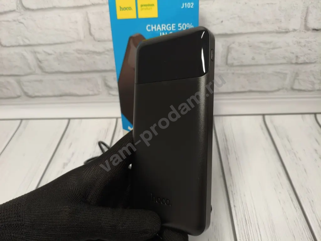 Повербанк J102 10000мАч 20W Чёрный, Оригинальный
