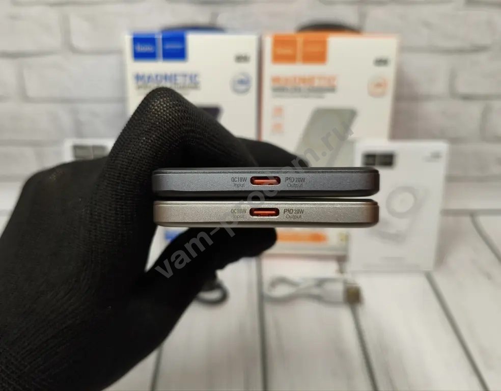 Беспроводные Повербанки MagSafe для Айфона и Андроид, 5000 mAh. Оригинал, Новые