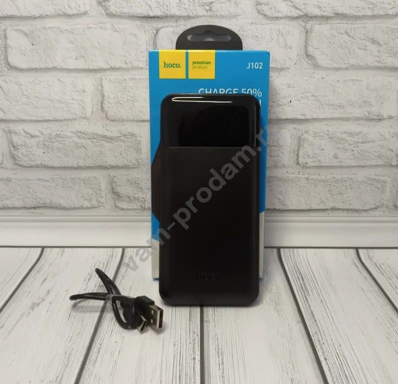 Повербанк J102 10000мАч 20W Чёрный, Оригинальный