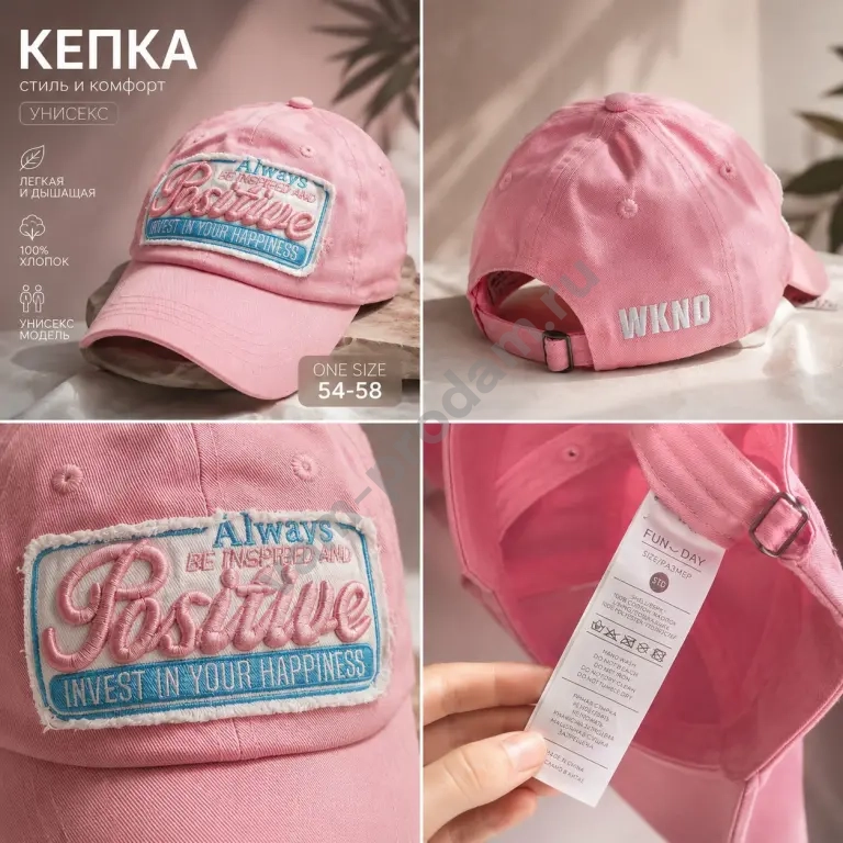 Always be inspired and кепка розовая