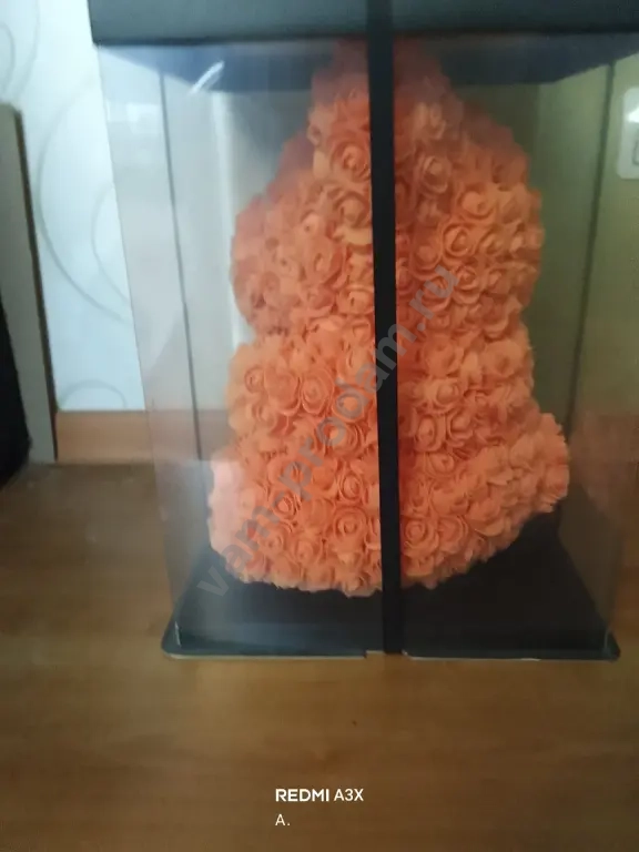 мишка из роз
