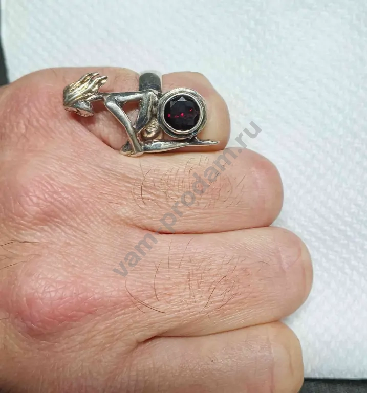 Кольцо и серьги серебро 925 Задумчивая девушка