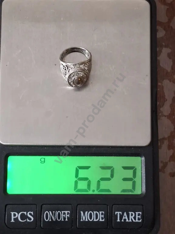 Серебряное кольцо Ажурная чалмафилигрань,скань 925 проба