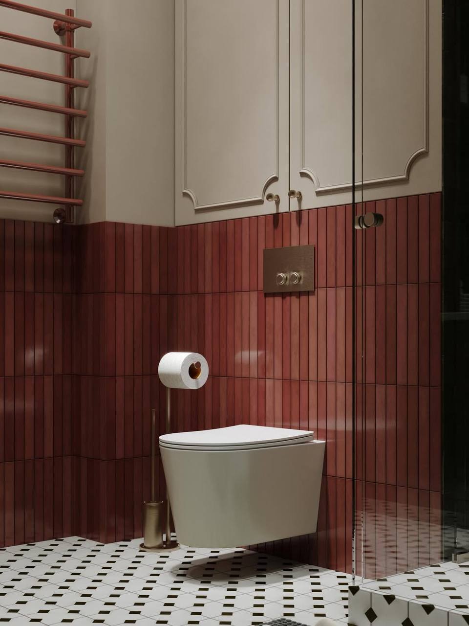 Чарующий интерьер ванной комнаты 🛀