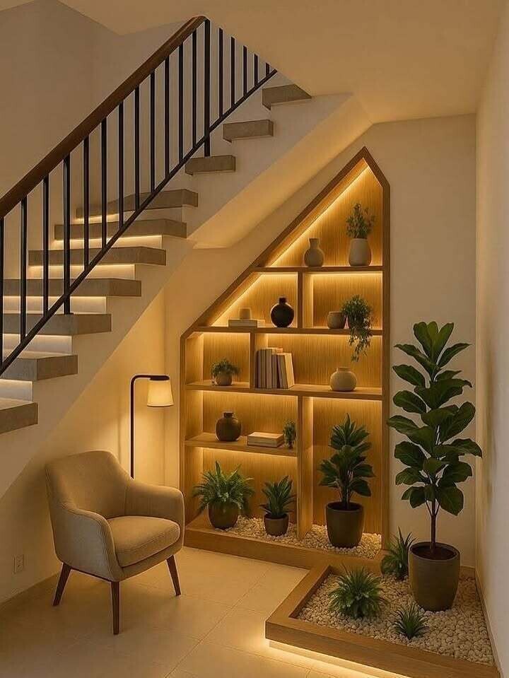 Пространство под лестницей в доме 🏠
