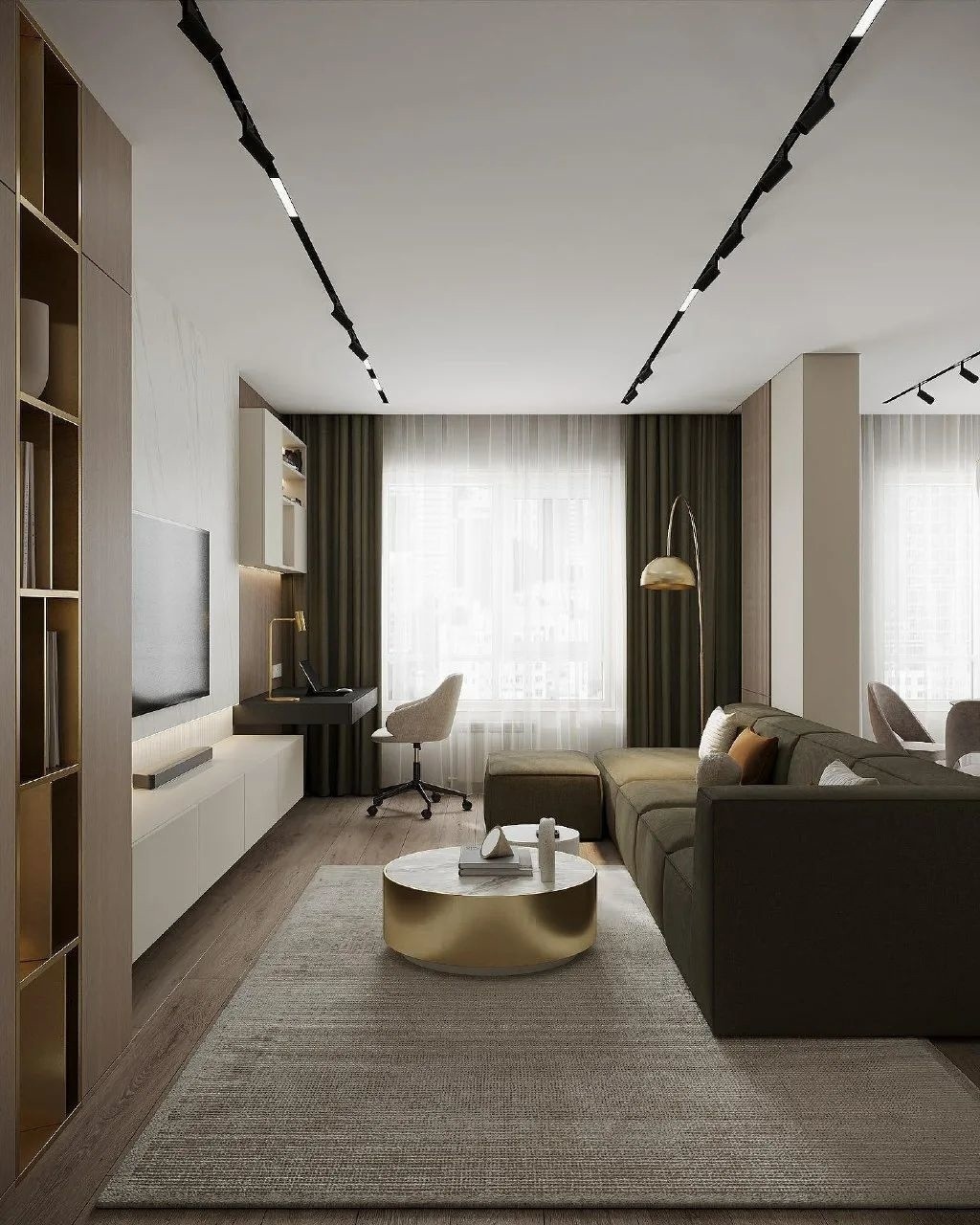 Красивый проект квартиры 120м²