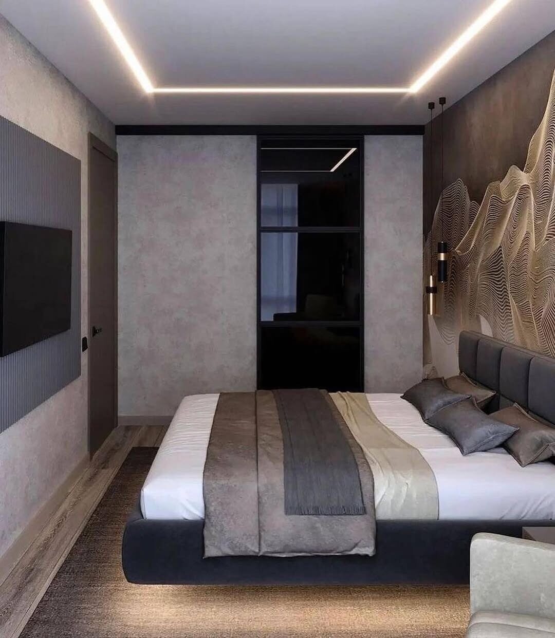 Оцените интерьер спальни и прихожей🤩