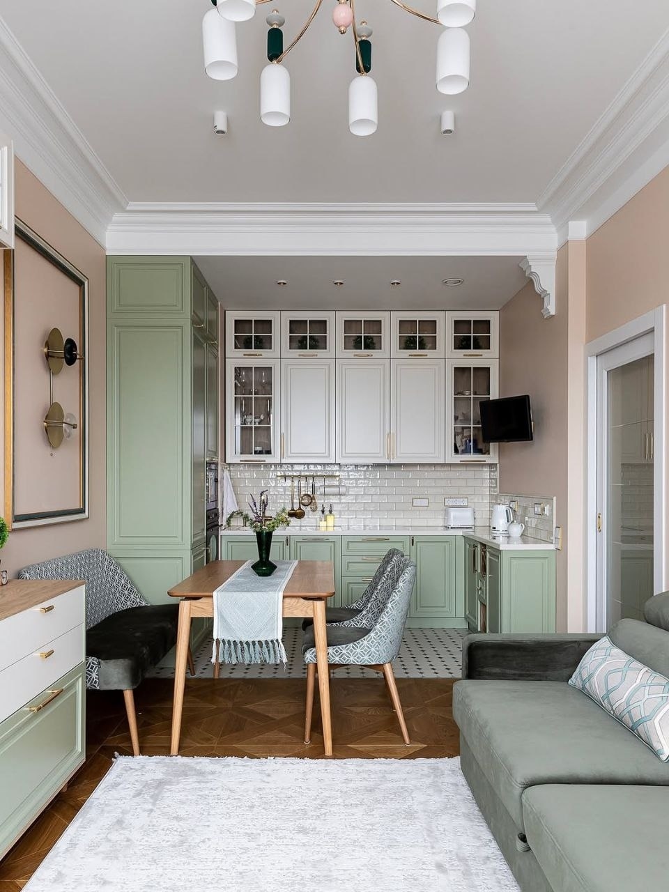 Квартира общей площадью 44,4 кв. м. 
Дизайнер ilina_interior