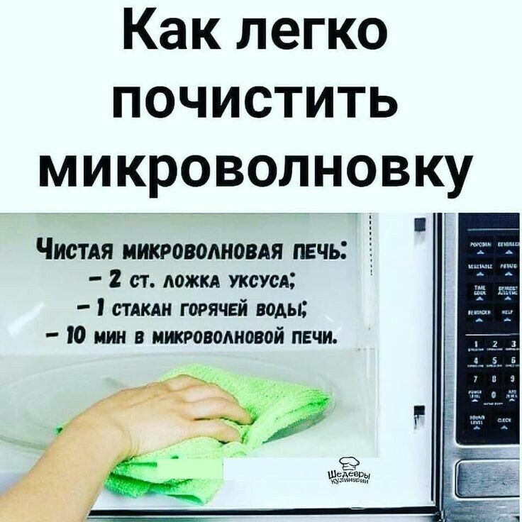 Чистим микроволновку