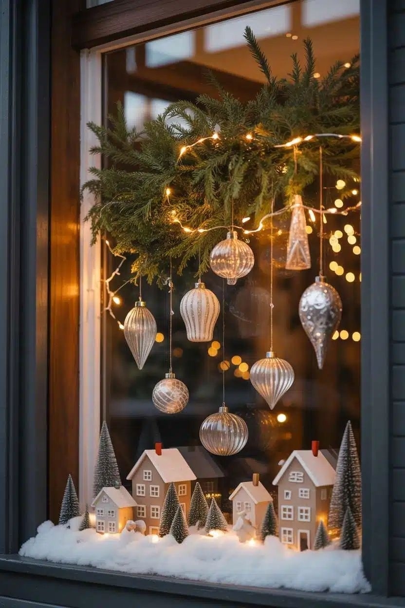 Украшаем окна к Новому году 🎄✨❄