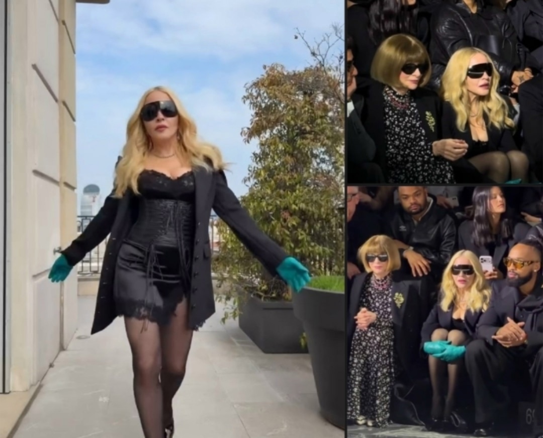 Ей 67 лет, Мадонна пришла на показ D&G в мини, но обсуждают не это! 
 
Что у нее…