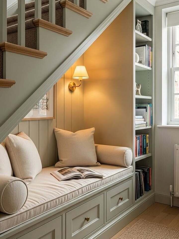 Пространство под лестницей в доме 🏠