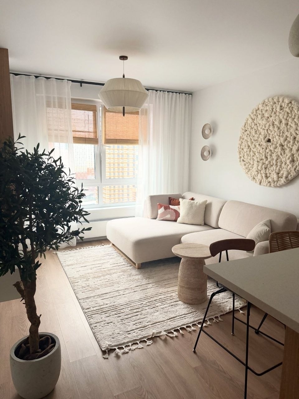 Дизайн квартиры 41,4 кв.м. в стиле джапанди 🤩