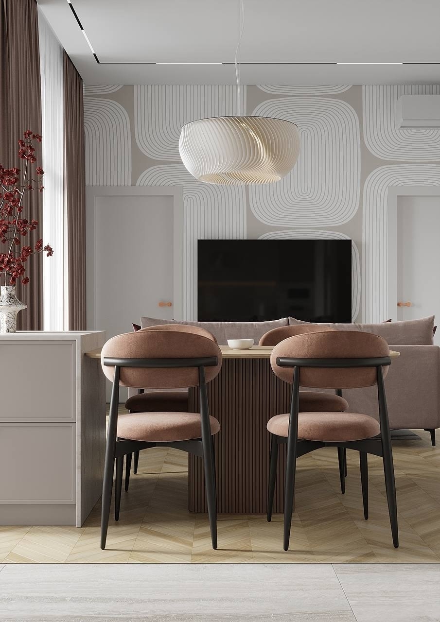 Интерьер квартиры площадью 68 m².