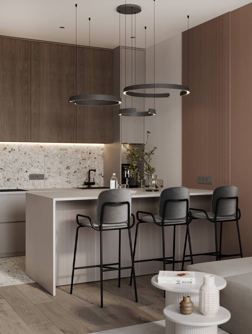 Кухня-гостиная 20,44м² в Москве, ЖК «Holland park»

«В основе интерьера светлые,…