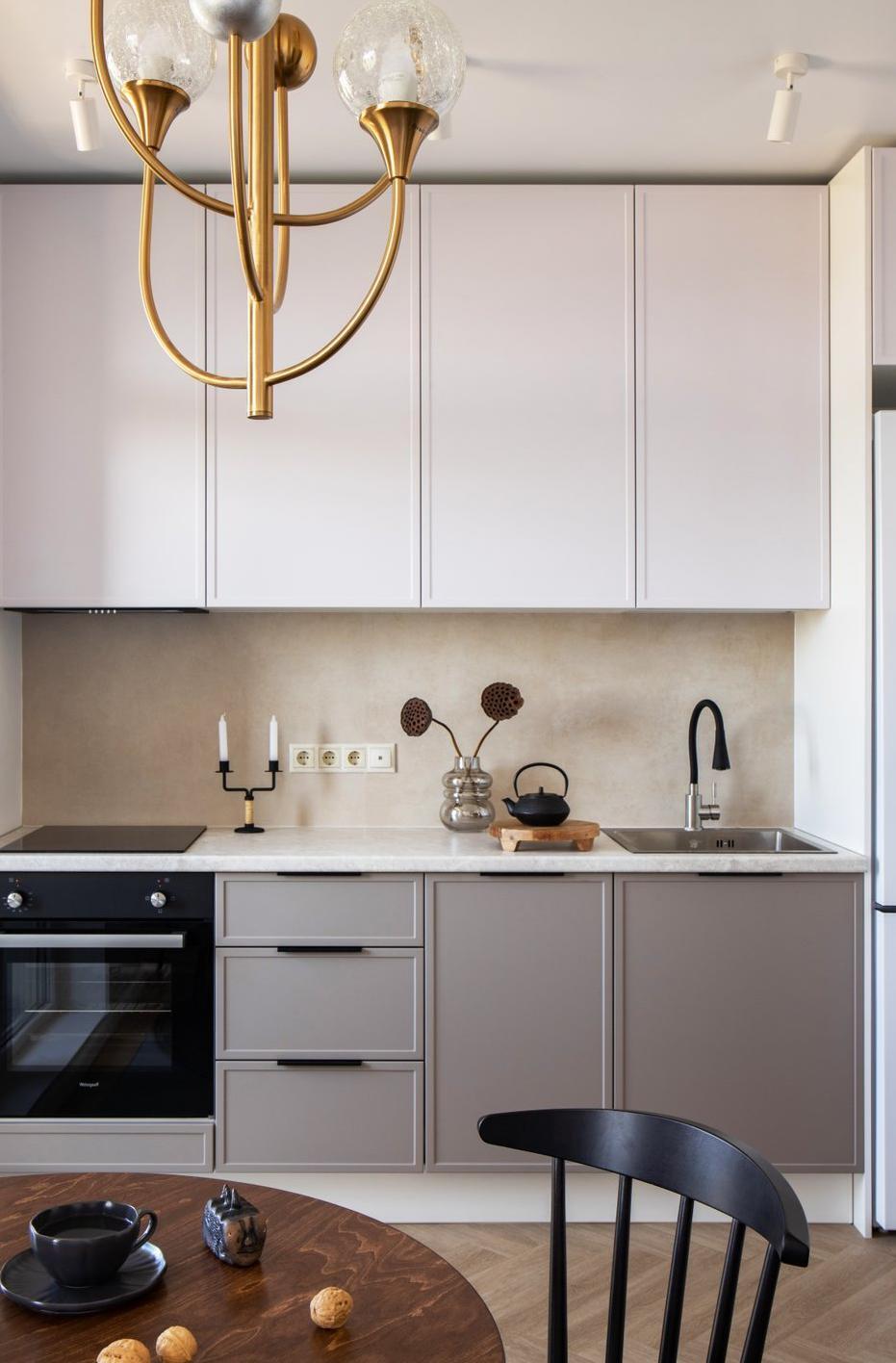 Интерьер квартиры 28,8 м² (31,7 м² с лоджией) в Санкт-Петербурге.