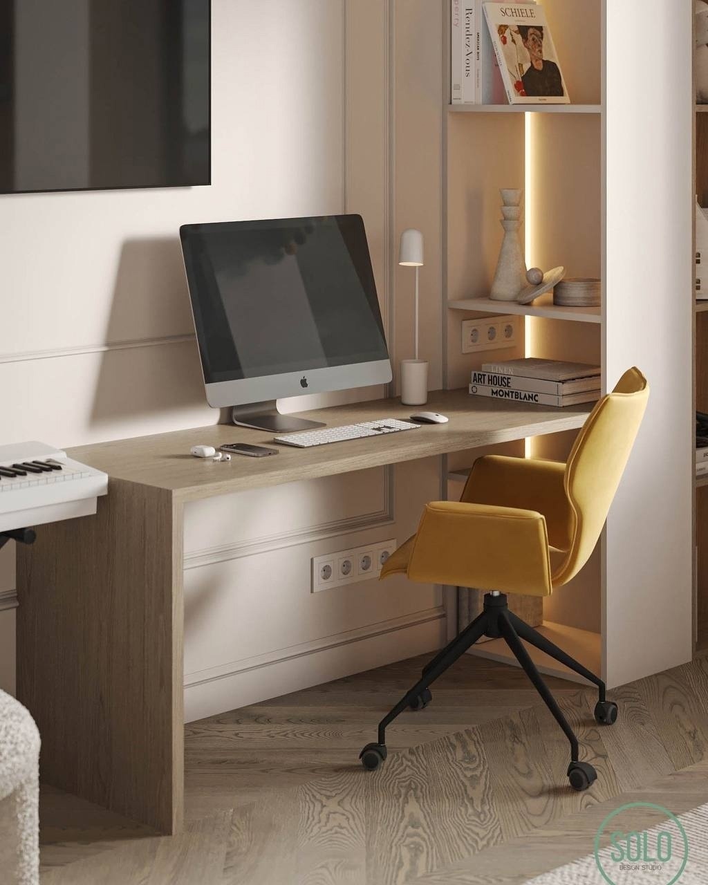 Нежная детская в пастельных тонах для девочки