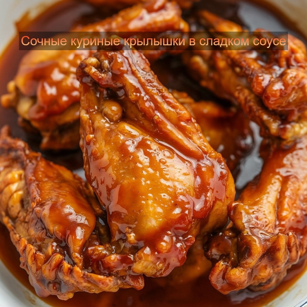 🍗 Куриные крылышки в сладком медовом соусе 
Идеально хрустящие снаружи, нежные …