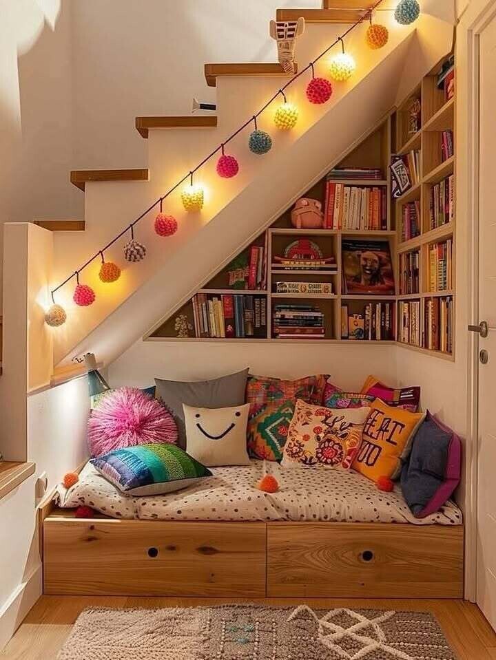 Пространство под лестницей в доме 🏠