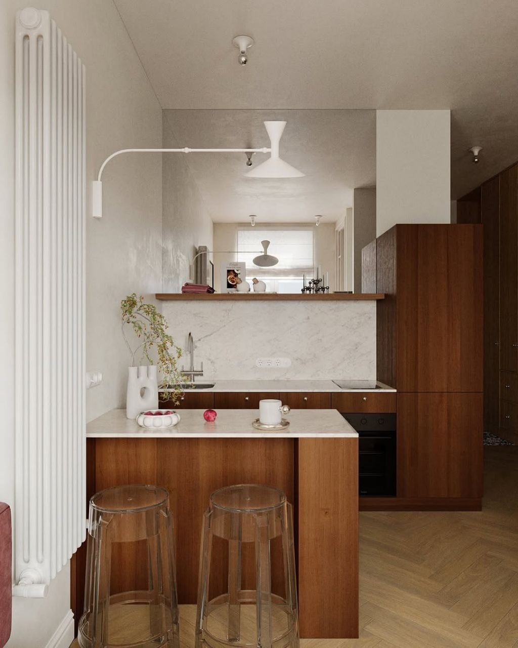 Квартира-студия общей площадью 29 кв. м. 
Дизайнер praskovya_design