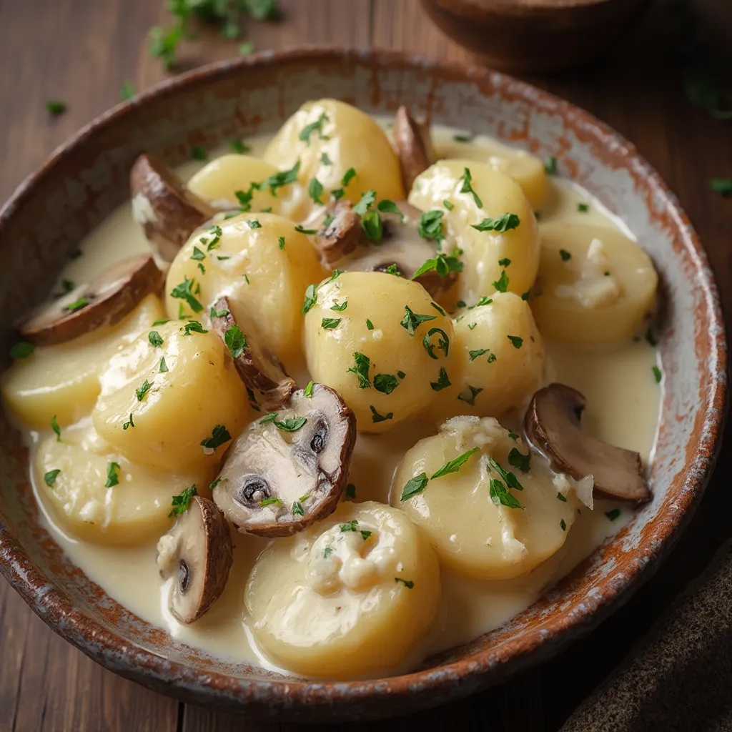 🍲 Тушеная картошка с грибами в сметане 🍄 
Ароматное, нежное и сытное блюдо, ко…