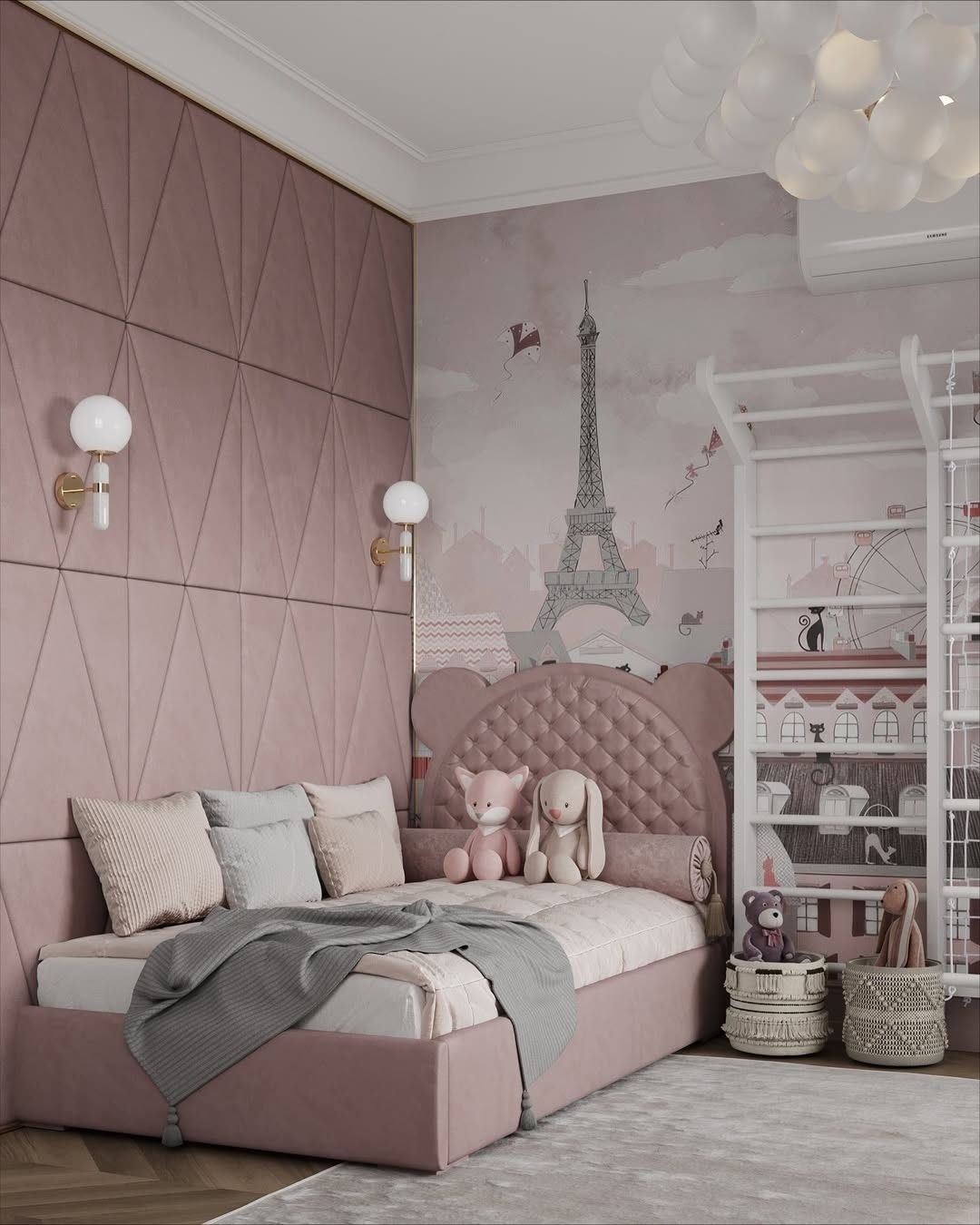 Детская комната после ремонта . Стильно и современно.