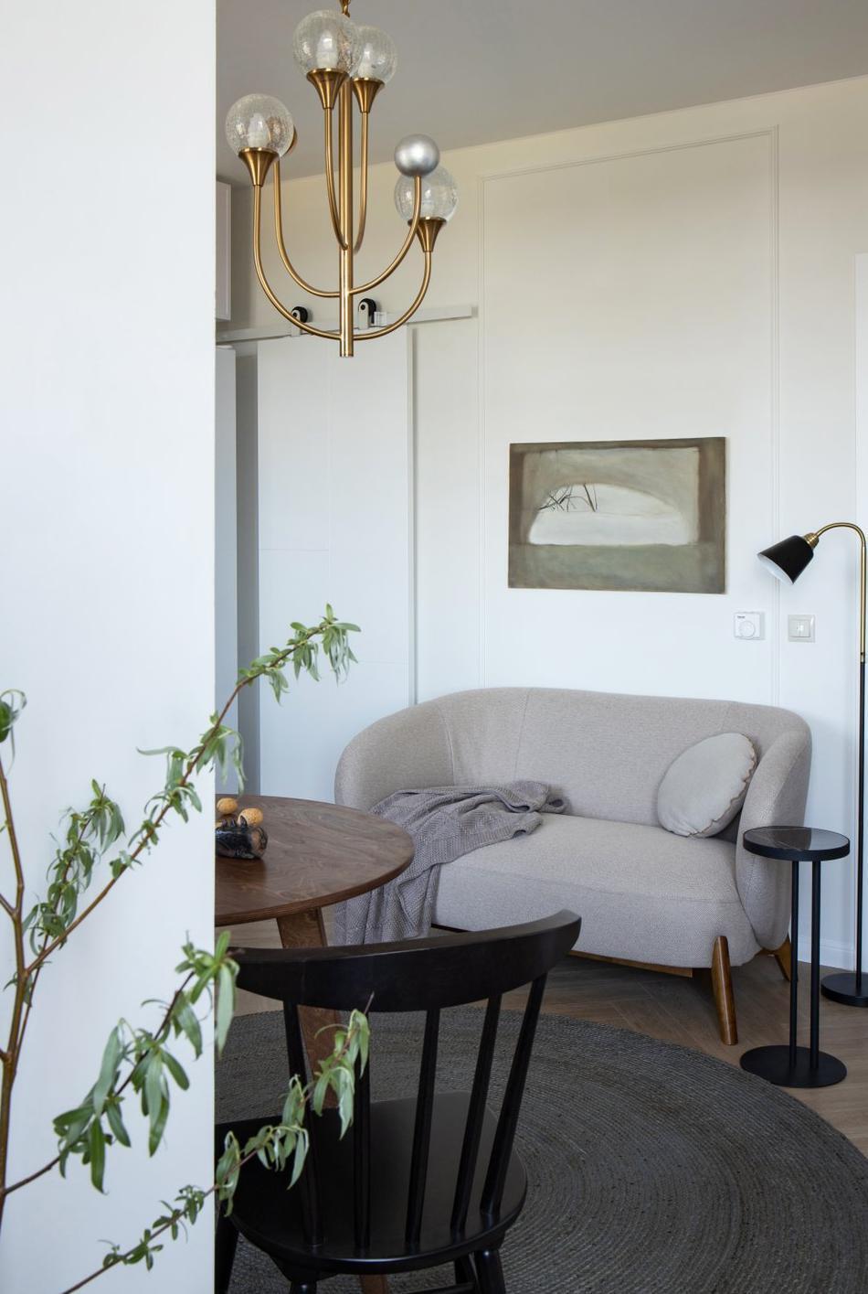 Интерьер квартиры 28,8 м² (31,7 м² с лоджией) в Санкт-Петербурге.