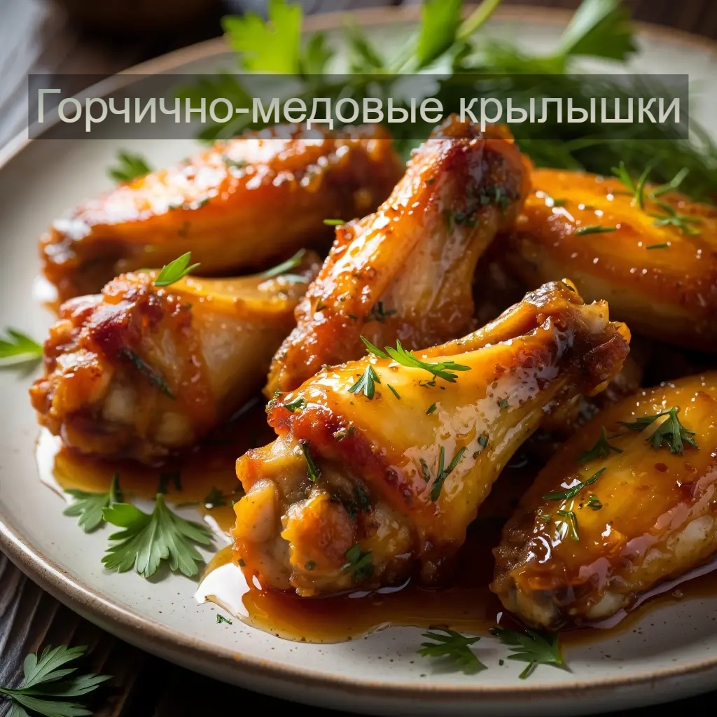 🍗 Горчично-медовые крылышки 🍯 
Хрустящие, сладковато-пряные с аппетитной карам…