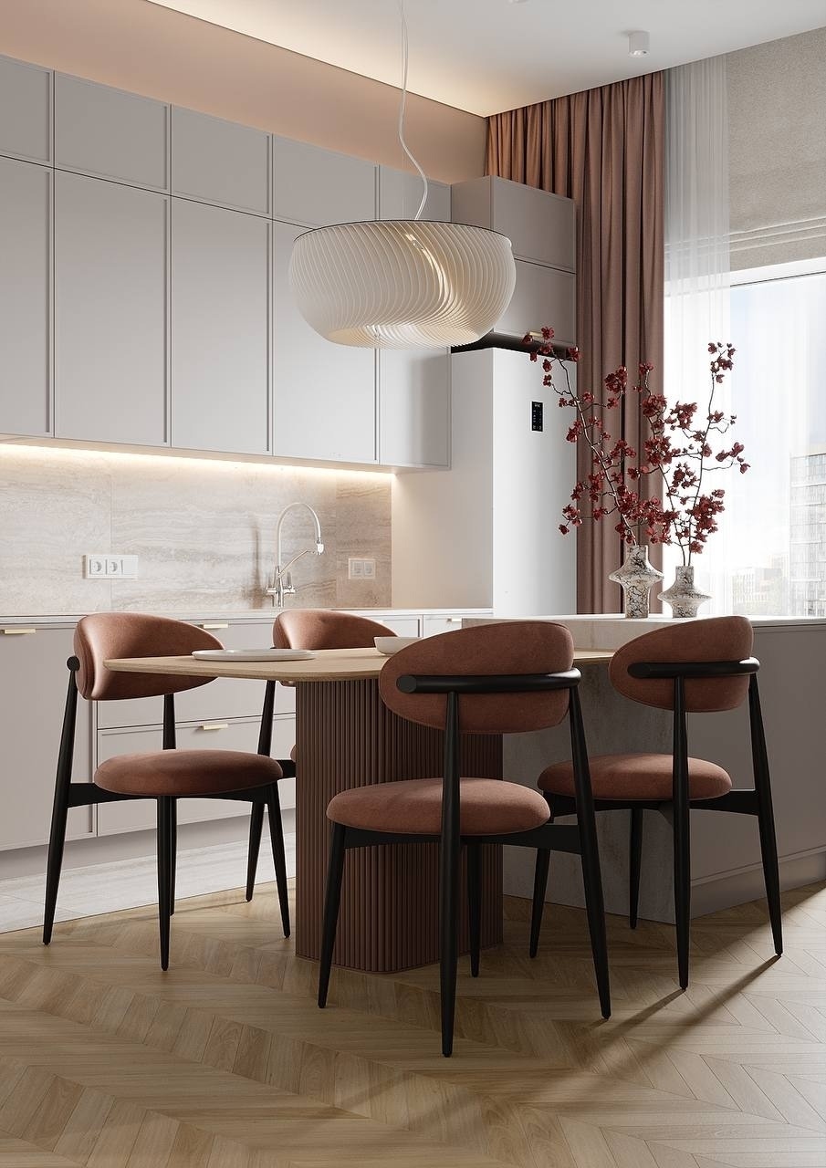 Интерьер квартиры площадью 68 m².