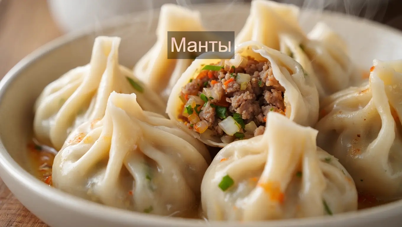🌿 Манты с сочной начинкой 🥟 
Нежные паровые пельмени по-восточному! 
 
🍽 Ингр…