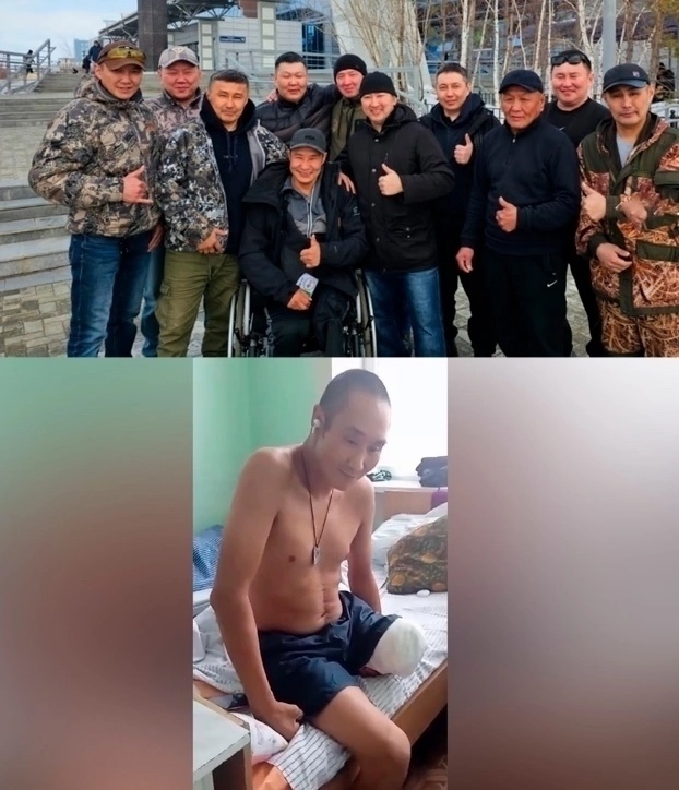🔥Боец СВО из Якутии, ампутировавший себе ногу ножом после 17 дней в окопе, верн…