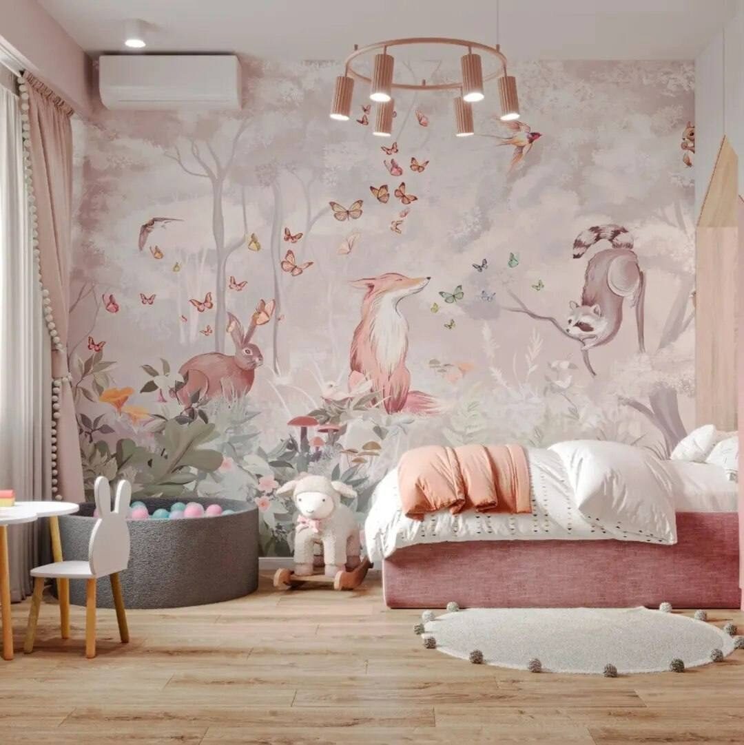 Какая красивая нежная детская для девочки🌸