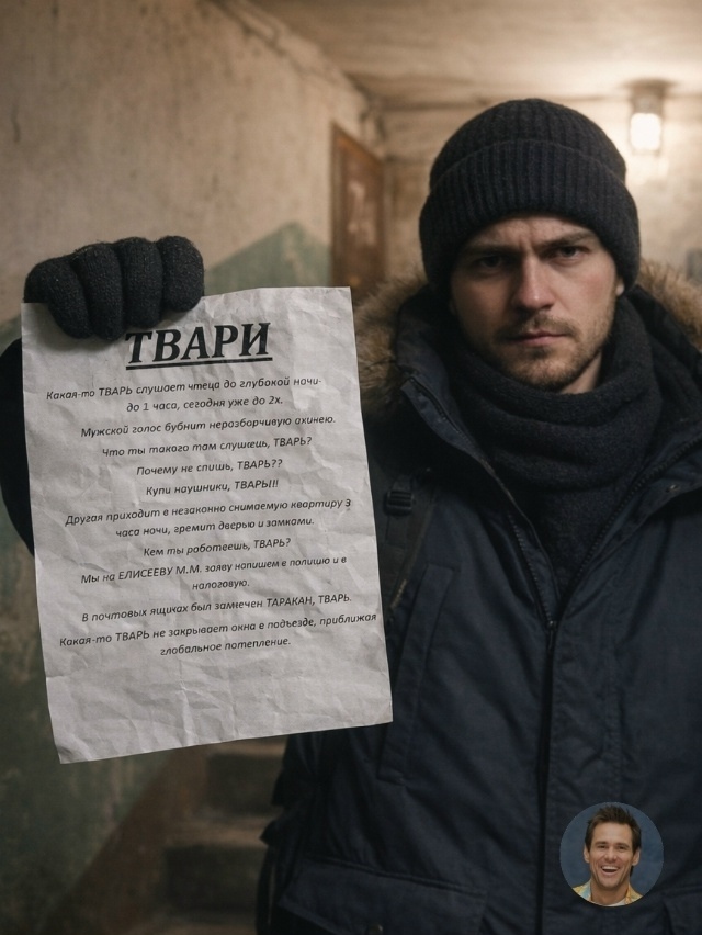 В одном из подъездов появилось объявление, написанное от руки и адресованное сос…
