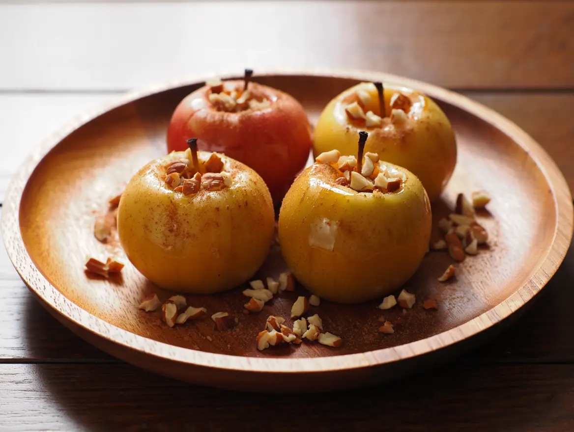 🍏 Запечённые яблоки с корицей и орехами 🍏✨ 
Ароматный, полезный и невероятно в…