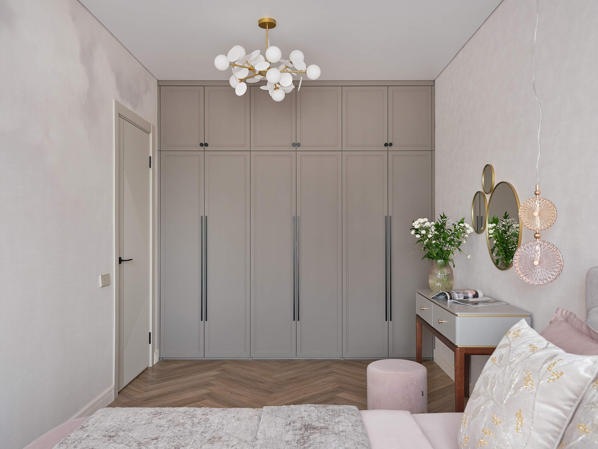 Квартира 56 кв.м с легкой атмосферой для женщины🌸
