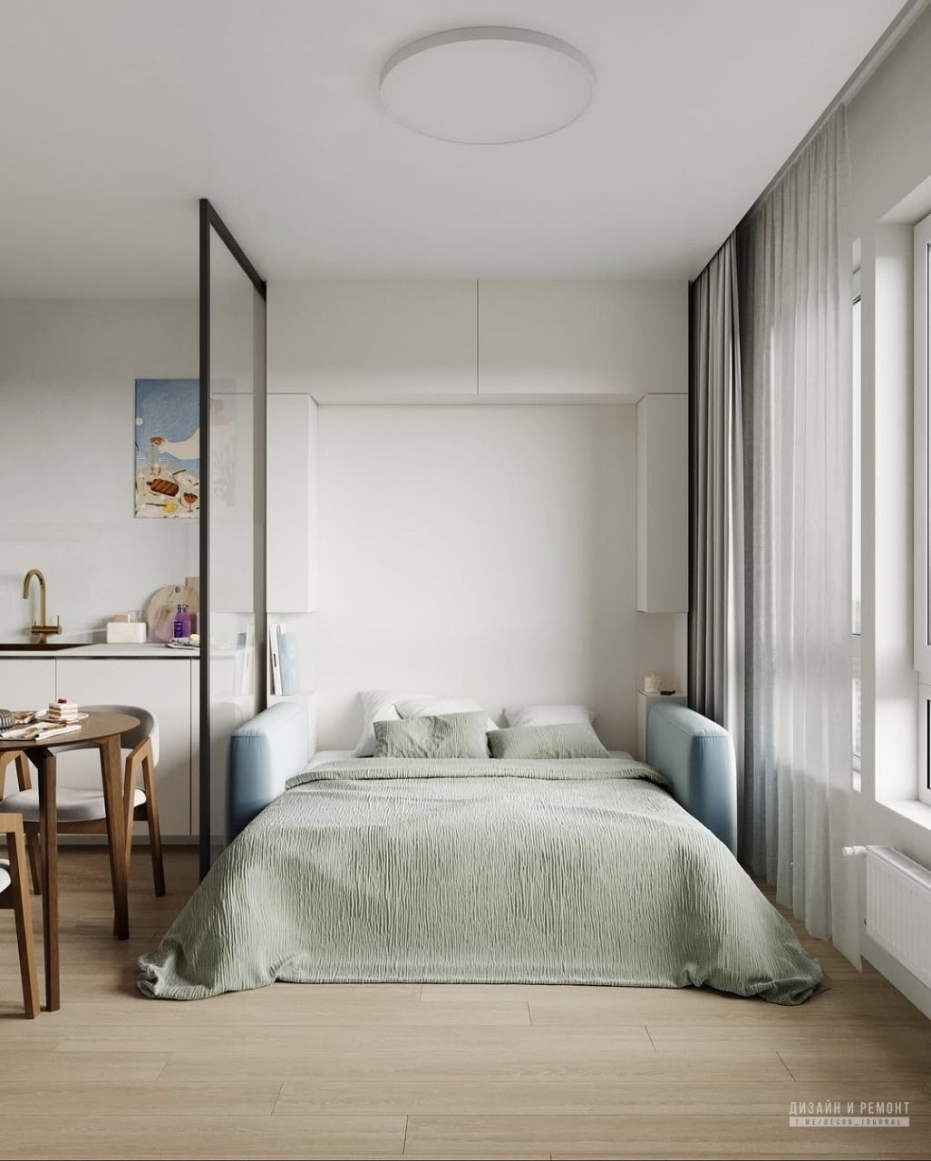 Квартира-студия 26 м² для девушки
⠀