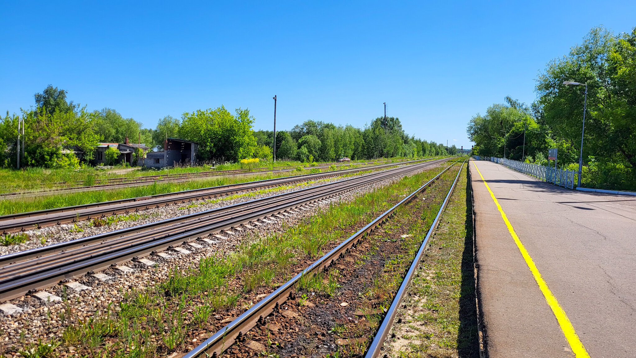Путевое развитие на вокзале Удомли