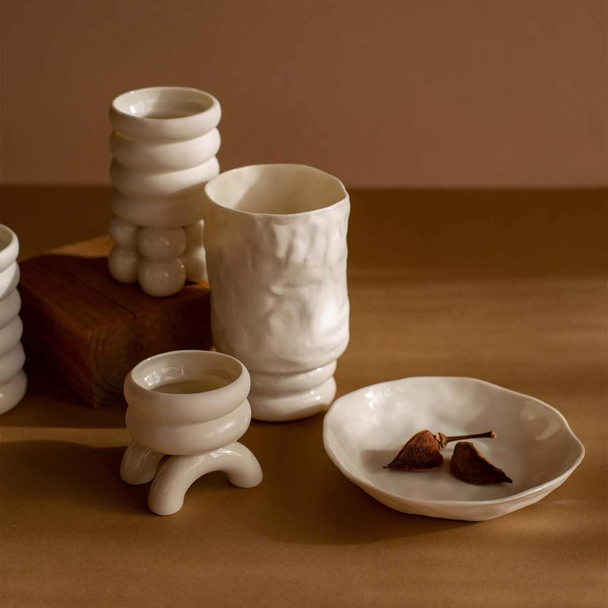 Блюдце RES Objects, D12 см, белый, фарфор
