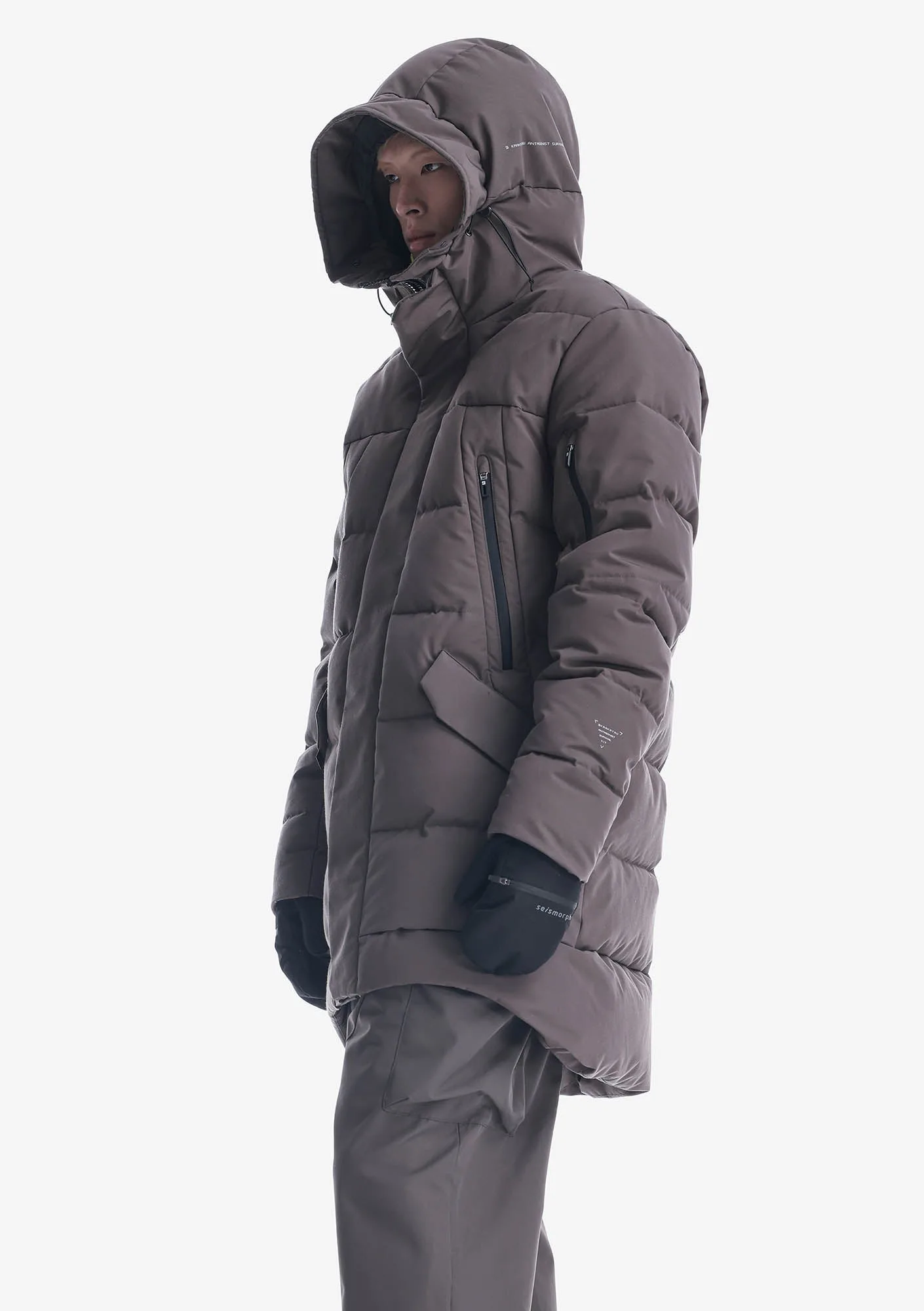 Удлинённый пуховик STROFO Qm562